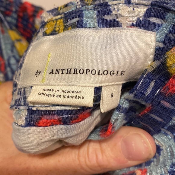 Anthropologie Ikat Print Maxi Skirt with Pockets - Picture 5 of 7